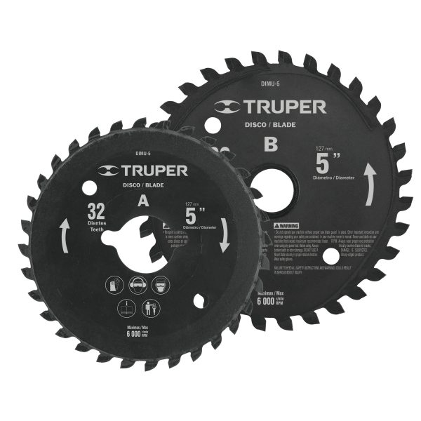 DISCOS PARA SIERRA MULTICORTE 5"  TRUPER