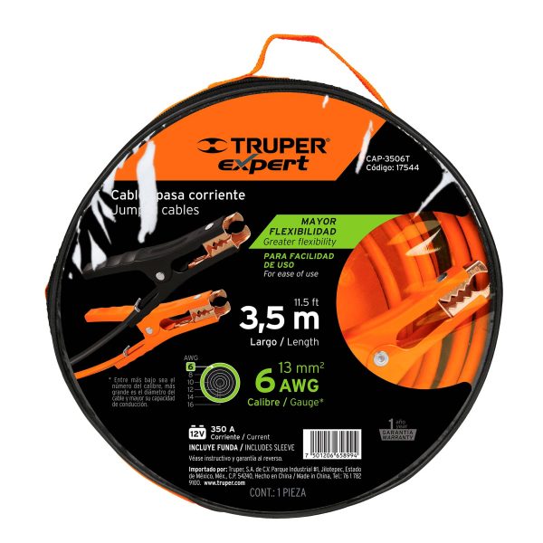 CABLE TRUPER PASA CORRIENTE 3.5 mts. CAL. 6 - Imagen 2