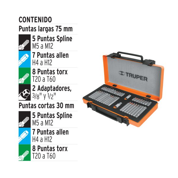 JUEGO DE 42 PUNTAS COMBINADAS - Imagen 2
