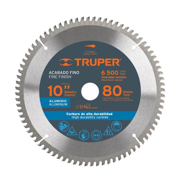 DISCO SIERRA TRUPER ALUM.5/8"x10"x 80dtes ST-1080A