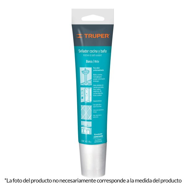 SILICONA ANTI HONGOS BAÑO Y COCINA BLANCO  85 GR