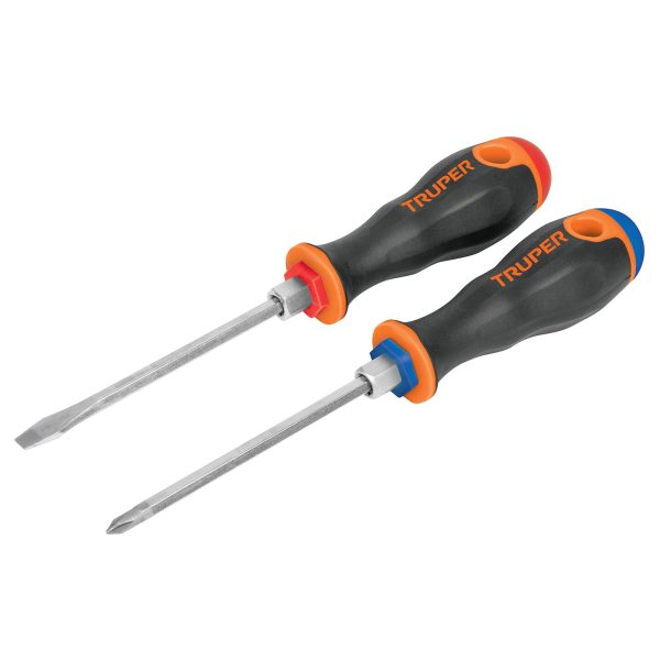 JGO DE 2 DESTORNILLADORES  COMFORT GRIP TRUPER