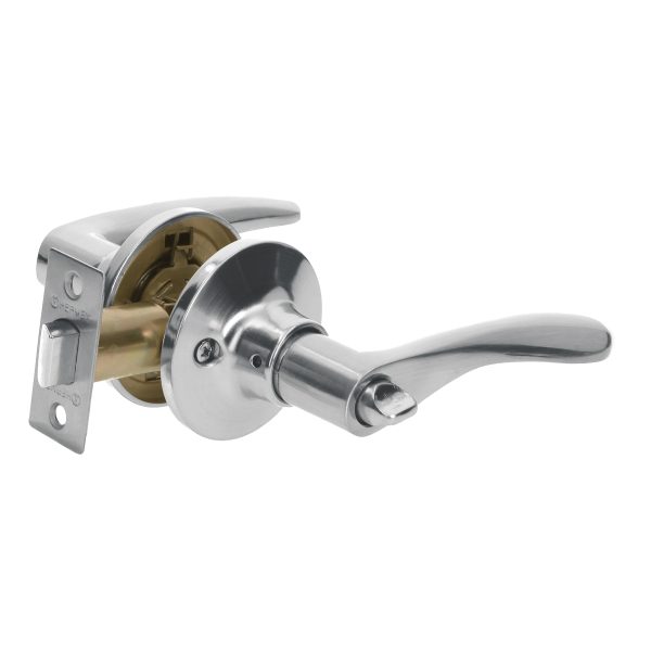 CERRADURA DE MANIJA BAÑO CROMADA HERMEX