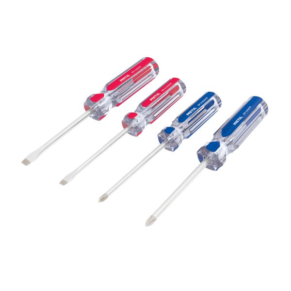 JGO DE 4 DESTORNILLADORES MAGO PVC PRETUL