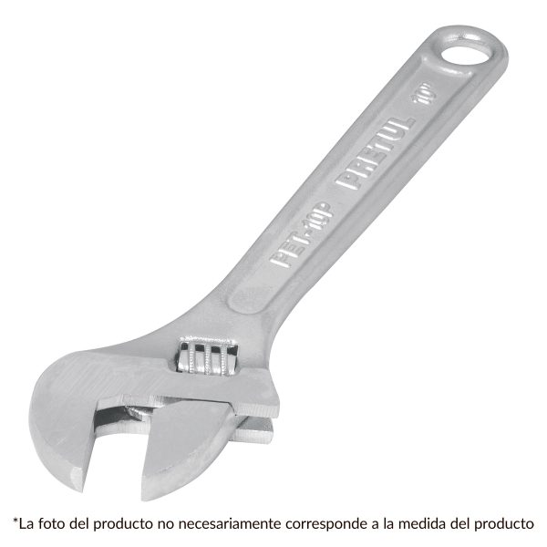 LLAVE AJUSTABLE  CROMADA PRETUL