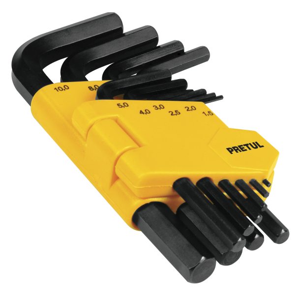 JGO 10 LLAVE ALLEN 1.5-10MM NEGRAS PRETUL
