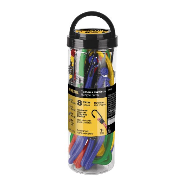 TENSORES ELASTICOS SET 8 PZAS PRETUL