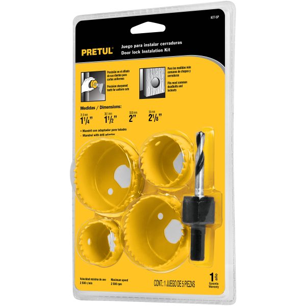 JGO INSTALAR CERRADURAS PRETUL 5 PZAS KIT-5P