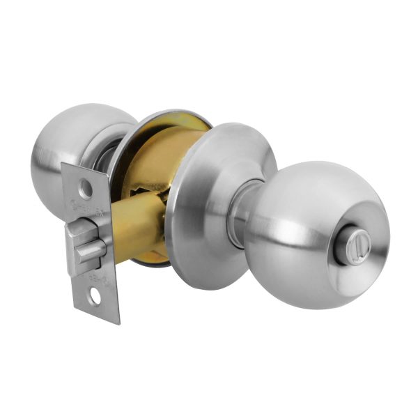 CERRAD.POMO BAL P/HABITACION CROMO MATE HERMEX
