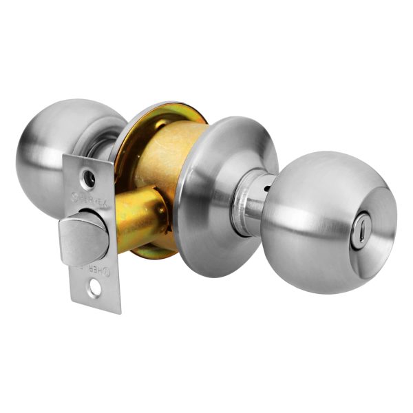 CERRAD.POMO BAL P/BAÑO CROMO MATE HERMEX - Imagen 2