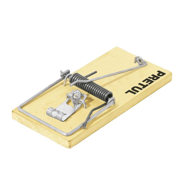 TRAMPA DE MADERA P/RATON  4" PRETUL X 2 UNDS