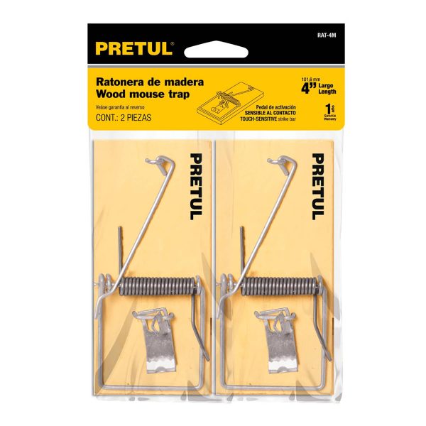 TRAMPA DE MADERA P/RATON  4" PRETUL X 2 UNDS - Imagen 2