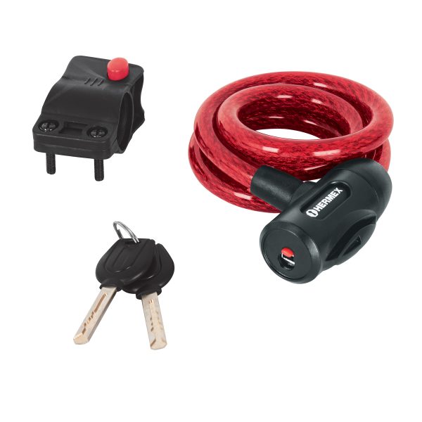 CANDADO BICICLETA 1MT 12MM C/LLAVE HERMEX