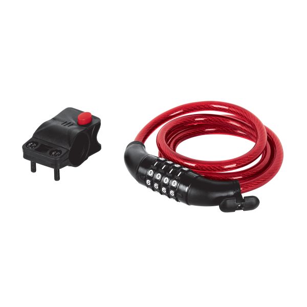 CANDADO BICICLETA 1.2MT 10MM C/COMBINACION HERMEX