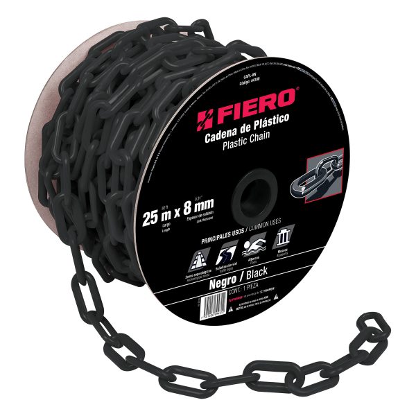CADENA DE PLASTICO DE 8MM 25 MTS