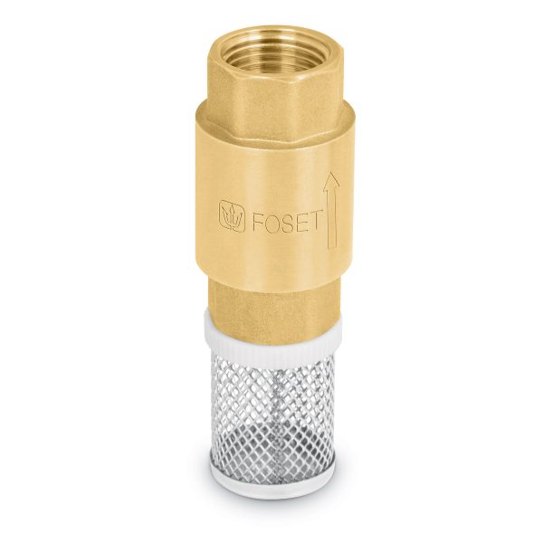 VALVULA CHEQUE VERT. REJILLA  INOX. 1" FOSET