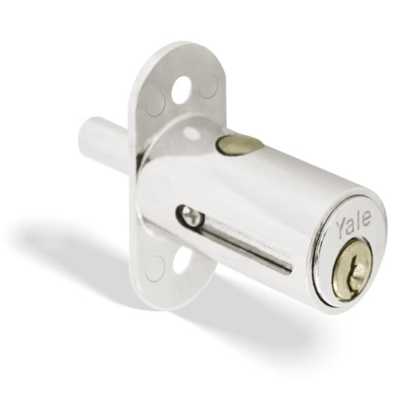 1560 CERRADURA MUEBLE TIPO BOTON YALE 510 US26D CROMO-SATIN