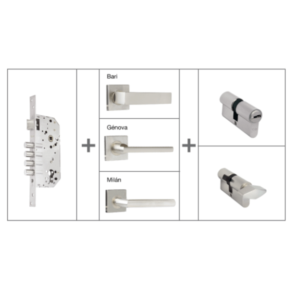 7070 COMBO CERRAD EMB 4 BUL + MAN BARI PLACA CUADR + CIL LM-P
