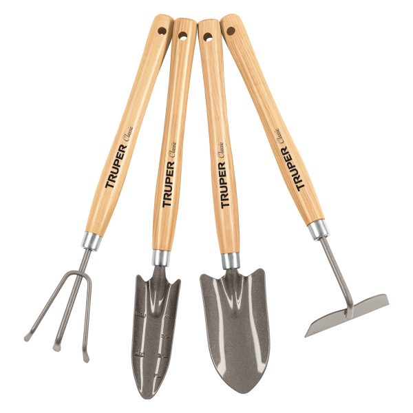 JUEGO HERRAMIENTAS PARA JARDIN 4 PIEZAS 15" (38CM) TRUPER JJ-4L