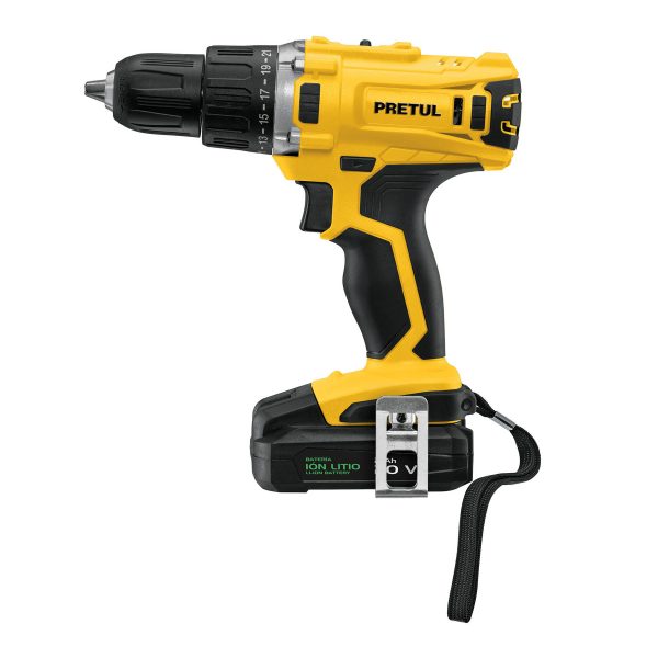 TALADRO INALAMBRICO 1/2" 20V PRETUL TALI-20P2