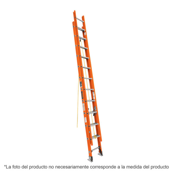 ESCALERA DE EXTENSION 28 PELDAÑOS FIBRA DE VIDRIO TRUPER ESE-228FV
