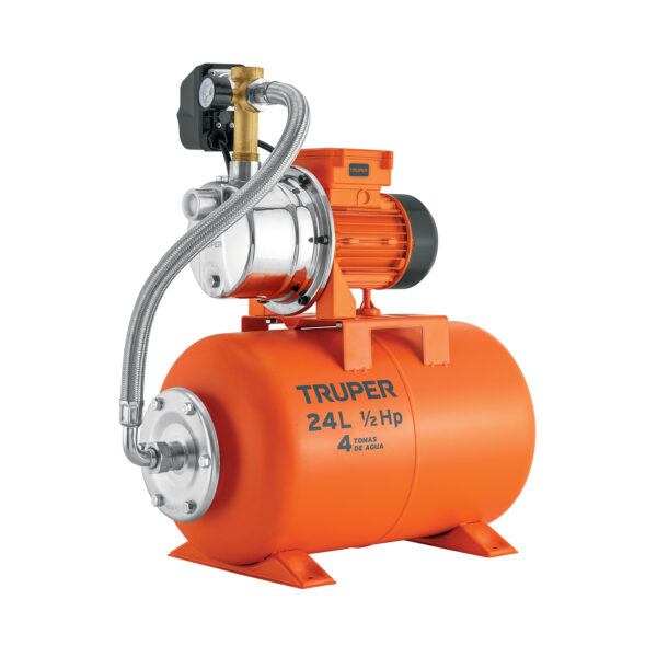 BOMBA HIDRONEUMATICA HIDROFLOW  1/2 HP 24 LTS TRUPER HIDR-1/2X24