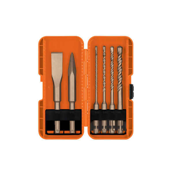 JUEGO DE 4 BROCAS Y 2 CINCELES SDS PLUS TRUPER JSDS-6