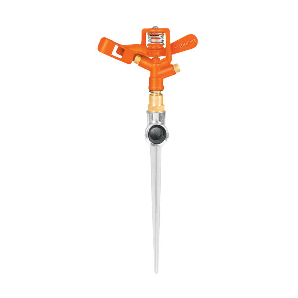 ASPERSOR METALICO DOBLE CHORRO CON ESTACA TRUPER DOS-11
