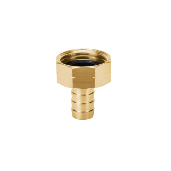 CONEXION DE LATON HEMBRA DE 1/2" PARA MANGUERA TRUPER CF-1/2B