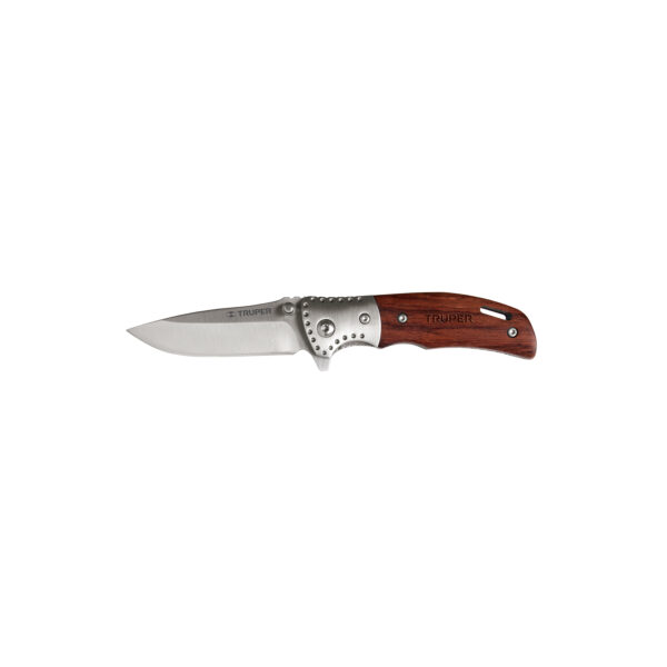 NAVAJA 3 1/2" (9 CM) ABATIBLE MANGO MADERA TRUPER NV-3