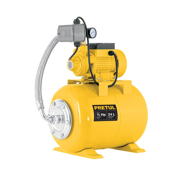 BOMBA HIDRONEUMATICA HIDROFLOW  1/2 HP 24 LTS PRETUL HIDR-1/2X24P