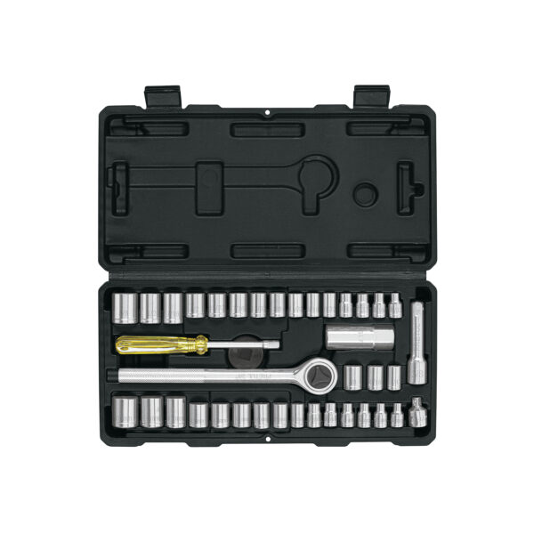 JUEGO DE COPAS 1/4" - 3/8"  39 PIEZAS MIXTO MM Y STD PRETUL SET-39