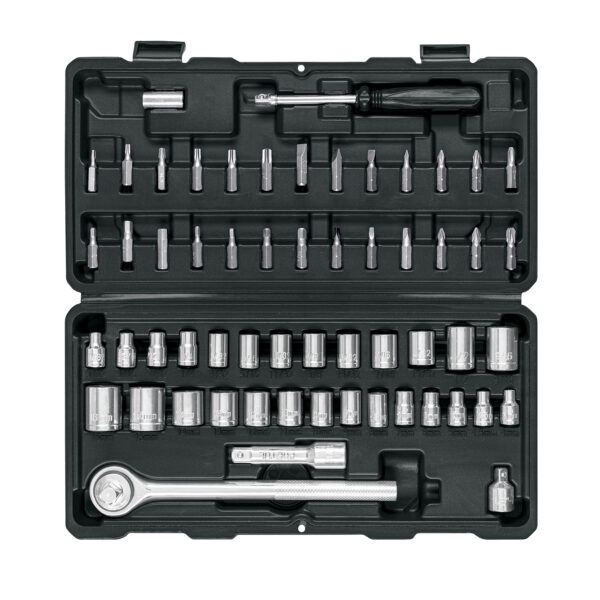 JUEGO DE COPAS 1/4" - 3/8"  59 PIEZAS MIXTO MM Y STD PRETUL JUDA-60P