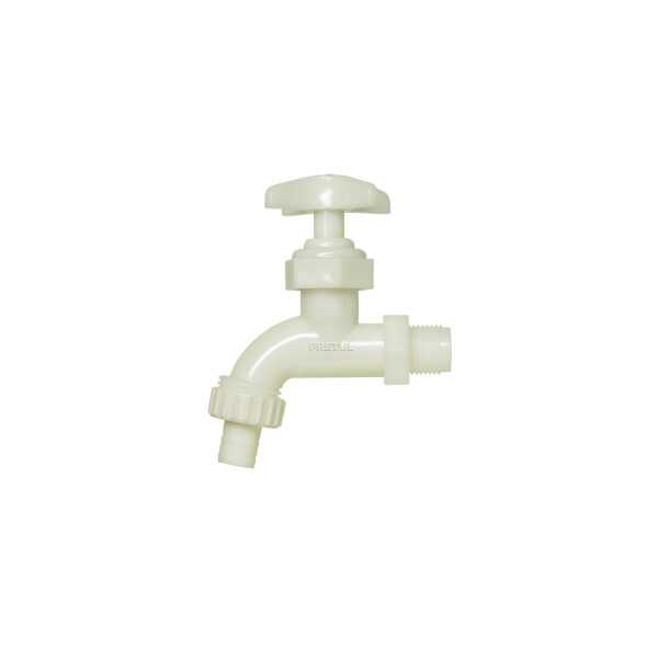 LLAVE PARA MANGUERA  1/2" 65g ABS CON CONETOR PRETUL LL-17P