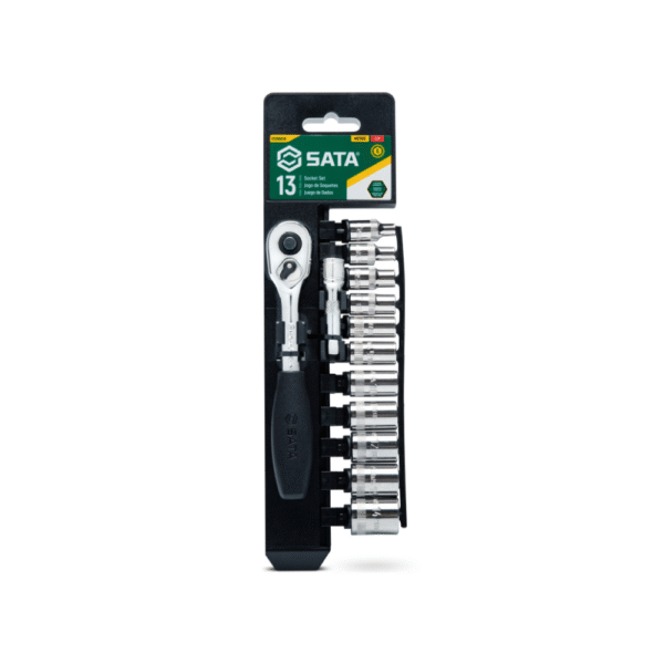 ST09521G  JG COPAS 1/4" 6PT TAG PLASTICO 13PZ MM (CABEZA PERA)