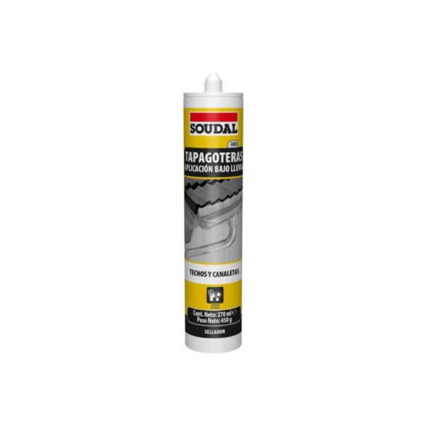 TAPA GOTERAS GRIS 270ML SOUDAL 33955